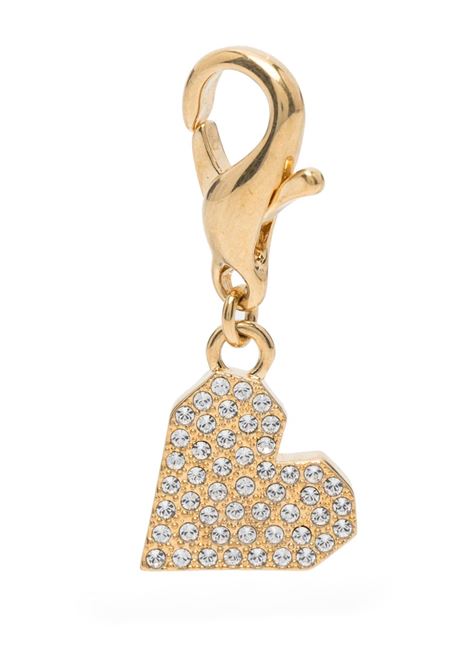 Gold-tone golden heart charm with crystal Golden goose - unisex GOLDEN GOOSE | GUA00629A00039265116